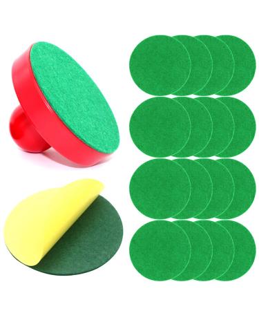 BQSPT 94mm Air Hockey Mallet Felt Pads Replacement Air Hockey Pushers Pads Green Self Adhesive Felt Sticker for 96mm Air Hockey Pushers Handles Paddles Accessories(16 Pack) - Buy Online on GoSupps.com