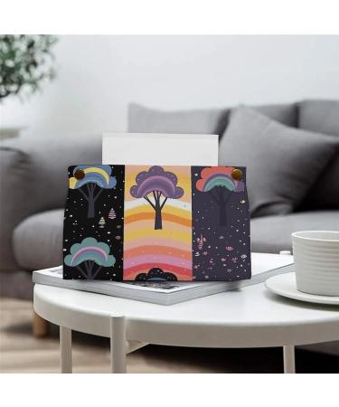 Tissue Box Cover Tissue Box Holder Simple Rainbow Print Tissue Holder Travel Tissue Packs Facial Paper Holder Decorative Holder - Buy Online on GoSupps.com
