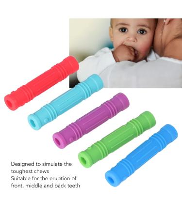 5pcs Silicone Baby Bite Rings - Safe Soft Grip Dental Aid & Teething Toys for Childhood Comfort - Buy Online on GoSupps.com