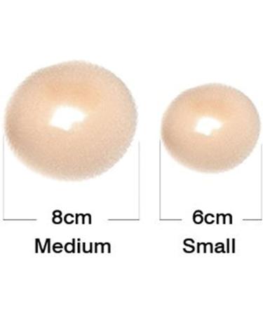 CareforYou Children Kids Girls Ballet Dance Hair Bun Donut Ring Shaper Hair Styler Maker Doughnut Former Sponge PACK OF 2 SIZES Small & Medium (Beige) - Buy Online on GoSupps.com