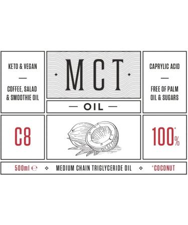 Eat Wholesome Organic High C8 100% Coconut MCT Oil in CO2 Neutral Glass Bottle 500 ml & Eat Wholesome Organic Raw Apple Cider Vinegar Unfiltered with The Mother in Box 1 l (Pack of 1) - Buy Online on GoSupps.com