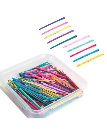 Hapy Shop 150 Pieces Color Bobby Hair Pins Hair Styling Clips with Storage Box for Women Colorful