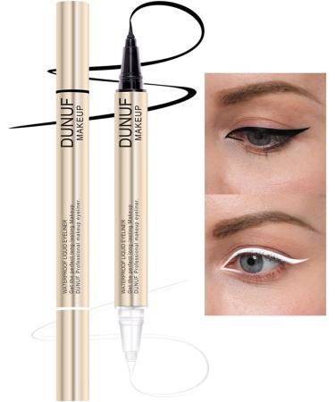 Black Eyeliner Pencil White Eyeliner Pencil Waterproof Eyeliner Pens Quick Drying Smooth Gel Eyeliner Tool Long Lasting Waterproof Eyeliner Two in One Eyeliner - Buy Online on GoSupps.com