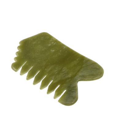 Sewoart 1stk Xiuyan-Jade massage comb jade face scratch point Jade skin care tools guasha facial treatment facial massage devices massage tablets physiotherapy