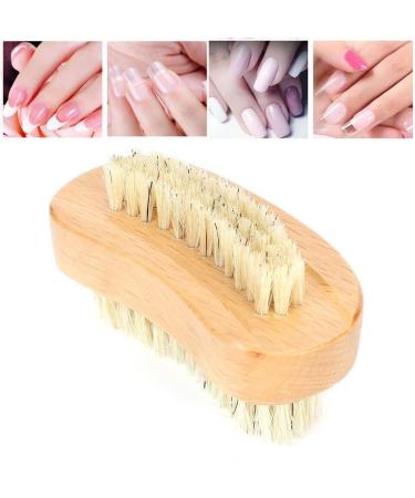 Demeras Wooden Foot 9x5x5 natura Beech Double Sided Nail Brush Remove Dead Skin Cutin Nail Brush Manicure Tool - Buy Online on GoSupps.com