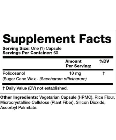 Olympian Labs Policosanol 60 Count - Natural Cholesterol Support - Buy Online on GoSupps.com