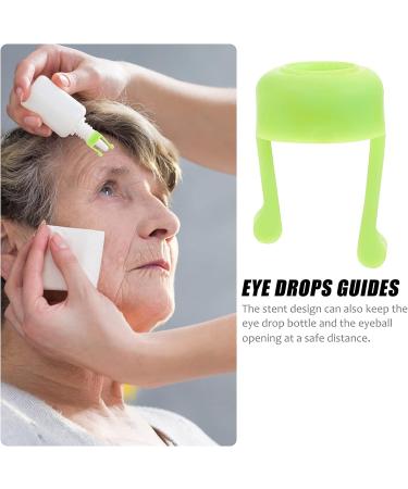 Healifty 2pcs Silicone Eye Drop Helper for Seniors - Green | Dispenser Assist Device for Easy Eye Drops Application - Buy Online on GoSupps.com