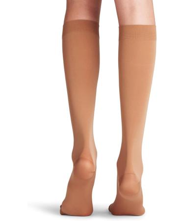 Falke Lufthansa Women's Energy 50 Knee Socks - Compression Comfort Better Blood Circulation Soft Material 1 Pair in Brown (Powder 4069) - Buy Online on GoSupps.com