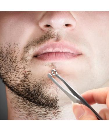 UXELY 3pcs Stainless Steel Nose Hair Clippers - Universal Trimming Tweezers for Men & Women | Round Tip Nose Trimmer for Hair Brows & Sideburns (Silver - Buy Online on GoSupps.com