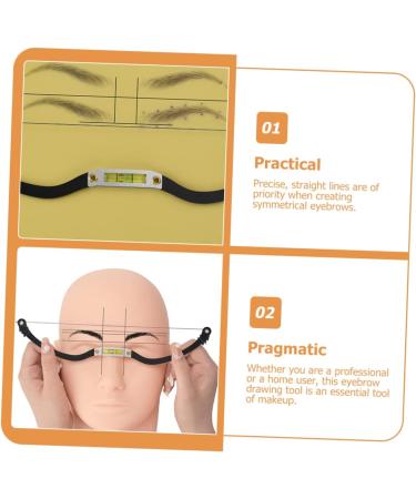 WOFASHPURET Measuring Ruler 1 Set Arch embroidery eyebrow ruler makeup stencil brow template eyebrow ruler tool measuring tool - Buy Online on GoSupps.com