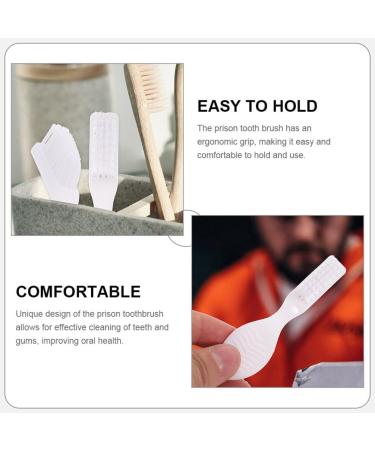 Buy Healvian 20-Pack Portable Prison Toothbrushes - Soft Handle Large Brush Head - Ideal for Travel & Daily Use - Buy Online on GoSupps.com