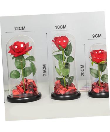 TOPBATHY Artificial Flowers Valentine's Day Present LED Flower Wall Rectangular Flower Vase As Shown 10*10cm - Buy Online on GoSupps.com