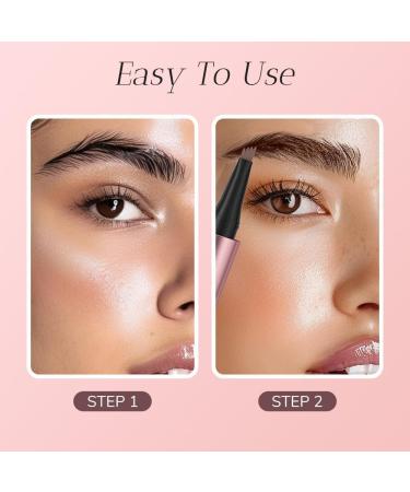 Magic Waterproof Eyebrow Pencil with 4 Fork Tips 2024 New 3D Micro Eyebrow Pencil Eyebrow Pencil Effortlessly Creates Natural Looking Brows (2#-Dark Brown) - Buy Online on GoSupps.com