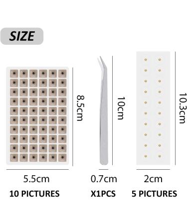 100 Transparent Ear Acupuncture Point Plaster - 600 Ear Beans & Tweezers | Ear Seed Acupuncture for Ear Point Massage - Boost Wellness & Relief - Buy Online on GoSupps.com