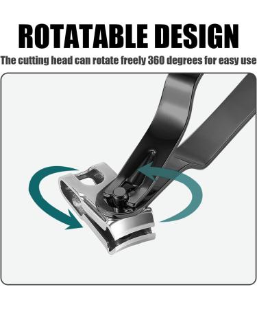 1 Piece of Nail Clippers 1 Piece of File 1 Piece of Storage Box 360-Degree Rotation Stainless Steel Nail Clippers Manicure Tool Set Portable Nail Set Suitable for All Ages - Buy Online on GoSupps.com