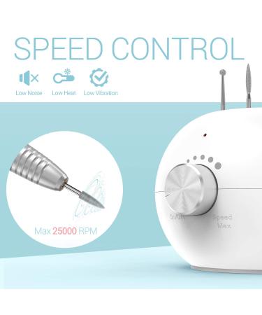 Melodysusia Electric Nail Cutter - Professional 25000 RPM Nail File for Gel & Acrylic Nails | Manicure & Pedicure Set for Nail Studio & DIY - Buy Online on GoSupps.com