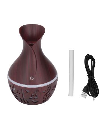Essential Oil Diffuser Aromatherapy Diffuser Wood Grain Cool Mist Diffuser Night Light Desk Humidifier for Home Bedroom Office SPA Yoga 300ml