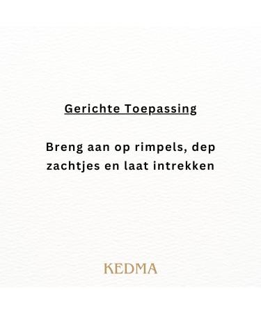 Kedma Instant Wrinkle Filler with Platinum and Hyaluronic Acid Smoothing and Moisturising For All Skin Types 10g - Buy Online on GoSupps.com
