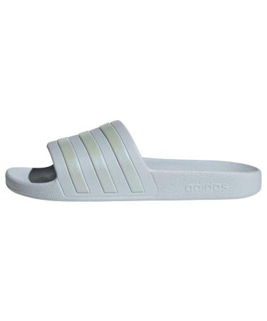 adidas Damen Adilette Aqua Slide Sandal 40 2/3 EU Magic Beige Weiß