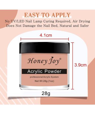 28g Acrylic Powder Set - White, Clear, Black, Nude | Professional Nail Extension System - HJ-NAP016 (No.17) - Buy Online on GoSupps.com
