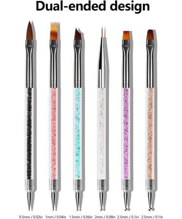 Nail Art Tools Nail Art Pen Soft Delicate Acrylic Ergonomic with Dual ended Design for Nail Salon - Buy Online on GoSupps.com