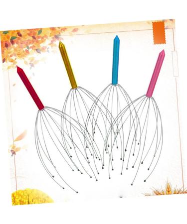 Fomiyes 2-in-1 Head Massager & Full Body Massage Device | Stainless Steel Scalp Scratch Octopus Massager for Ultimate Relaxation - Buy Online on GoSupps.com