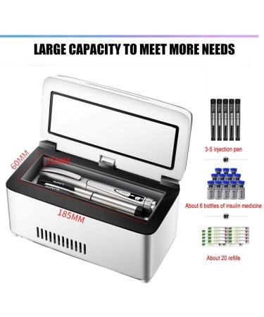 Insulin Cooler Portable Fridge Cooler Car Camping Portable Mini Refrigerator Small Travel Medicine Box with Rechargeable Lithium Battery Suitable for Home Travel - Buy Online on GoSupps.com