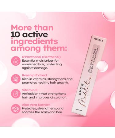 MENELA Eyebrow Growth Serum & Lash Serum: 2-in-1 Enhancer with 10 Botanical Actives (Biotin Aloe Witch Hazel Rosehip) Natural Formula for Fuller Stronger & Hydrated Brows-3.9ml (0.132 fl oz) - Buy Online on GoSupps.com