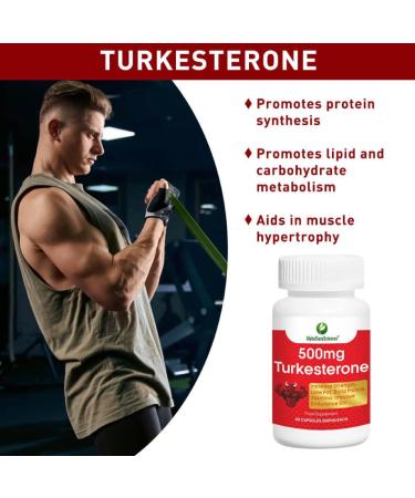 AlphaStateSciences Pure Ajuga Turkesterone 500mg - 60 Capsules, 10% Standardized Turkesterone - Buy Online on GoSupps.com