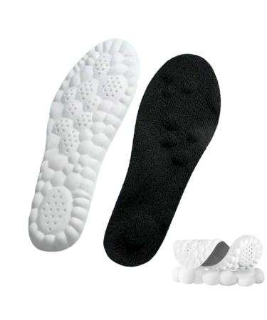 Cloudsole Insoles 4D Insoles - 4D Cloud Technology Insole - Super Soft U-Shape Memory Foam Insoles Revolutionary Orthopedic Insole for Foot & Joint Support (Black 39-40) Black 39-40