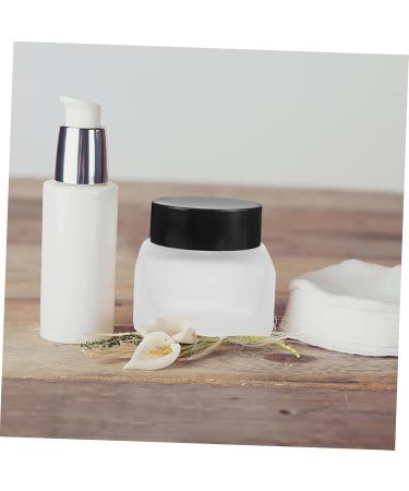 minkissy Travel Makeup Bottle with Cap Portable Cosmetic Jar Body Butter Jars Refillable Cream Jar Square Cosmetic Jars Lotion Jar Sample Jars Eyeshadow Jars Small Jar Glass Round - Buy Online on GoSupps.com