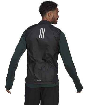 Buy adidas Running Own the Run Vest - Black 2XL | Lightweight Textile Jacket for Men | Fast International Shipping - Buy Online on GoSupps.com