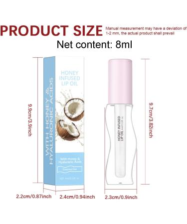 Moisturizing Lip Oil | 8ml Long-Lasting Soft Nourishing | Non-Sticky Lip Gloss Oil for Travel Business Trip Home Outdoors School Girlfriend Wife Friend - Buy Online on GoSupps.com
