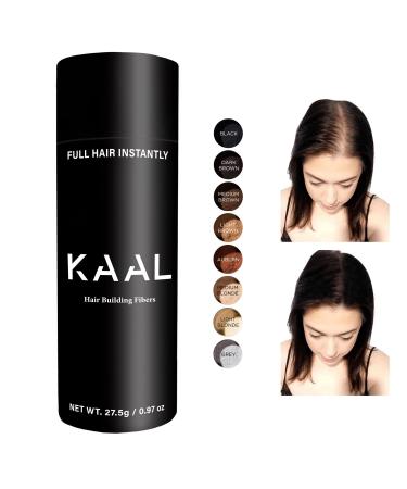 KAAL Hair Fiber | Hair Powder, Hair Fibers for Those Experiencing Hair Loss, 0.97oz - Hair Powder for Men - Women, Conceal Thinning Hair Areas, Hair Texture Powder (Dark Brown)