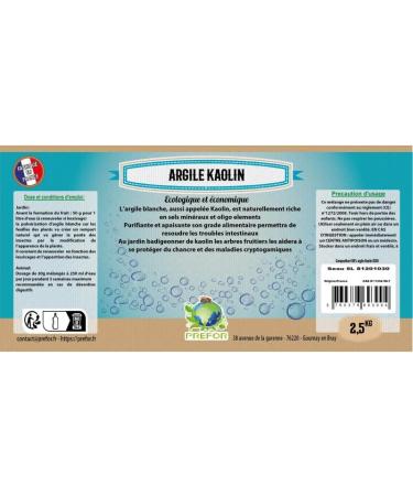 KAOLIN clay bucket 5L 2.5kg - Buy Online on GoSupps.com