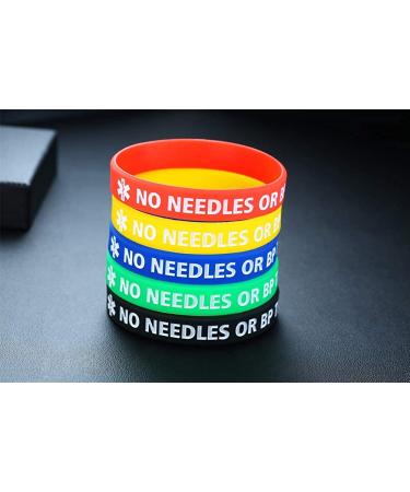 XUANPAI 5 Pack Silicone Sport Medical Alert ID Bracelets - Men Women Kids | No Needles or BP | Arm Wristband - Buy Online on GoSupps.com