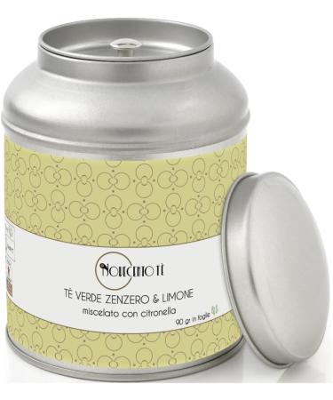  NOVECENTO TE' Novecento T | Green Tea with Ginger and Lemon | Green Tea Leaves with Ginger Lemon and Lemongrass - 90g | Digestive blend of spices with fruit and tea - Buy Online on GoSupps.com