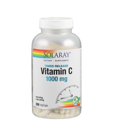 Solaray Timed-Release Vitamin C 1000 mg 250 VegCaps