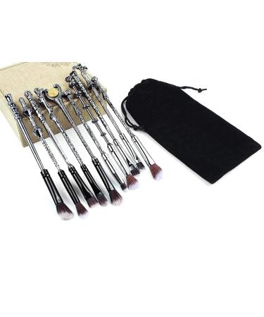 10 Magical Wizard Wand Makeup Brushes - Metal, Extra Durable & Soft - Buy Online on GoSupps.com
