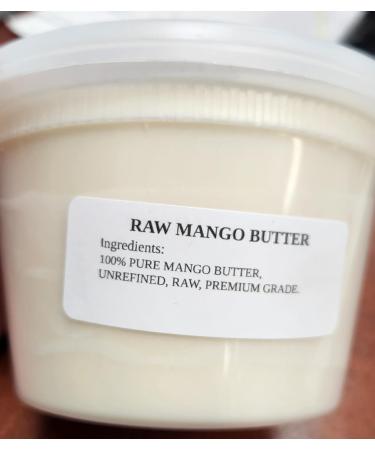 Aroma Depot 12oz Pure Raw Mango Butter - Unrefined & 100% Natural for Skin Hair & DIY Care - Reduces Fine Lines Wrinkles Eczema - Hexane-Free - Buy Online on GoSupps.com