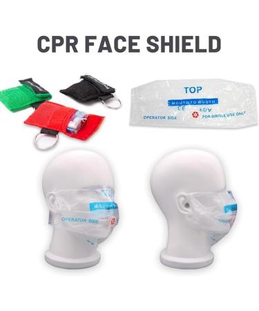 Buy 6-Piece Ventilation Mask Set | First Aid & Emergency CPR Masks | Keychain & Carabiner Included for Effective Mouth-to-Mouth Protection - Buy Online on GoSupps.com