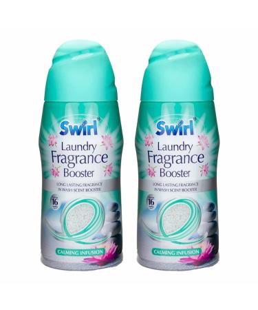 Set of 2 x 350g Packs Laundry Booster Beads Calming Infusion Fragrance Long Lasting Freshness for 16 Washes Crystal Laundry Freshener Beads In-Wash Laundry Scent Beads Safe on Everyday Fabrics