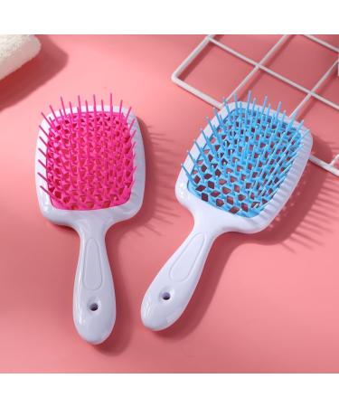 Comb Fluffy Shaped Comb Mesh Comb Wide Tooth Air Cushion Comb Massage Hair Brush Styling Tool Wide Tooth Comb (Color : Transparent pink) - Buy Online on GoSupps.com