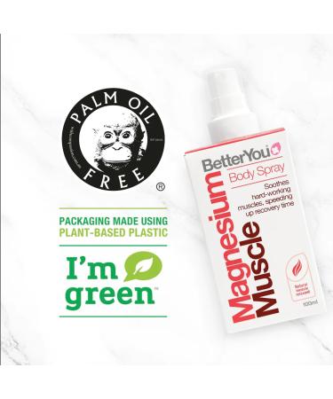 BetterYou Magnesium Oil Recovery Spray - 100ML Bottle | Supports Muscle Performance & Speeds Recovery - Buy Online on GoSupps.com