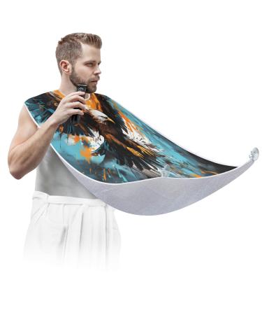 Animal Beard Bib Apron Birds Beard Hair Catcher for Men Shaving Fathers Day Anniversary Christmas Gifts for Dad Husband Beard Bib with 2 Suction Cups