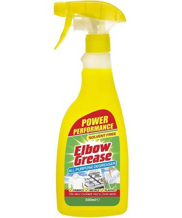 2X Elbow Grease All-Purpose Degreaser Spray Bundle with Microfibre Cloth - 2X 500ml - Effective Cleaner for Kitchen & Metallic Surfaces - Buy Online on GoSupps.com