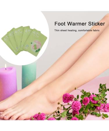 Warming Foot Cushions - 5 Non-Woven Fabric Stickers for Heat & Comfort | Unisex Daily Use Foot & Body Care (Green) - Buy Online on GoSupps.com