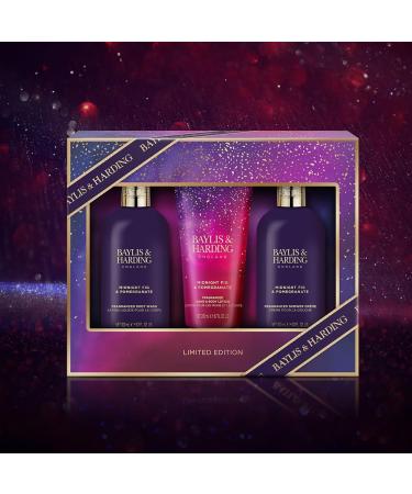 Baylis & Harding Midnight Fig & Pomegranate Bathing Essentials Gift Set - Vegan Friendly - Buy Online on GoSupps.com
