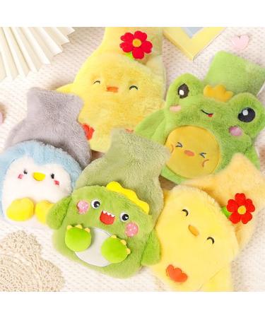 Uposao 0.5L Cute Cartoon Animal Hot Water Bottle - Soft Plush Cover Removable & Washable - Perfect for Kids & Adults - Buy Online on GoSupps.com