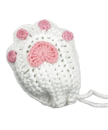 Handmade Cat Mom Gifts | Crocheted Cat Paw Soap Bags | Natural Cotton Soap Savers - Buy Online on GoSupps.com